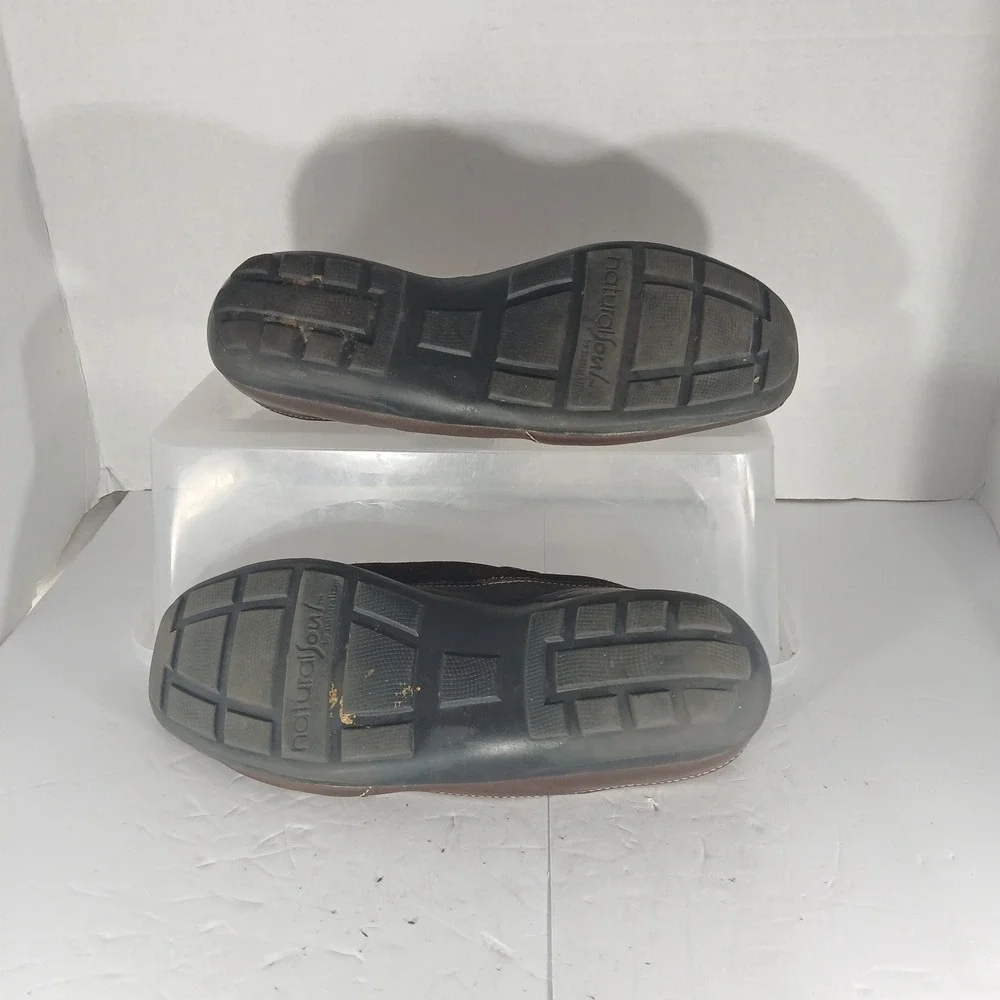 Natural Soul Naturalizer Frasier Loafers 10M Brown‎ Leather Suede Comfort Shoes